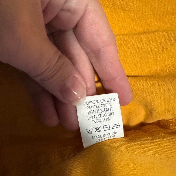 Roolee Mustard Button-Up Top - Picture 5 of 5